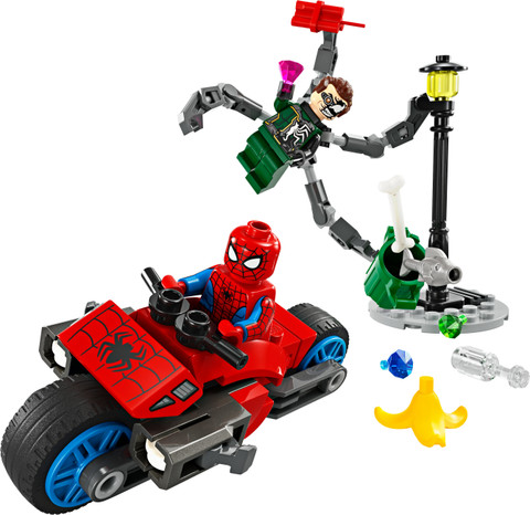 LEGO Marvel Motorcycle Chase: Spider-Man Doc Ock 76275 (77