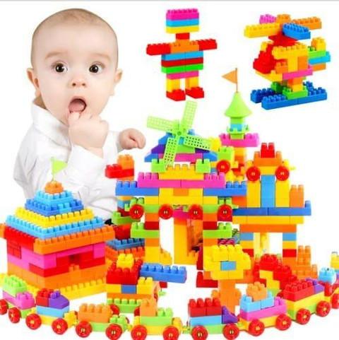 Pulsbery 200PCS/bag Classic educational big piece plastic Building