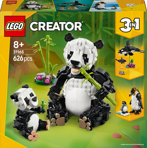 panda3  LEGO Creator 3in1 Wild Animals: Panda Family Toy Playset 31165