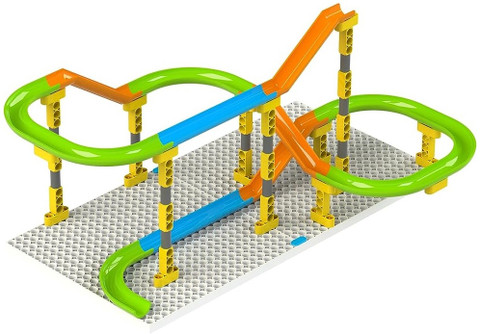 Blocks Lego Marble Race Track Run Building Blocks Lego Duplo