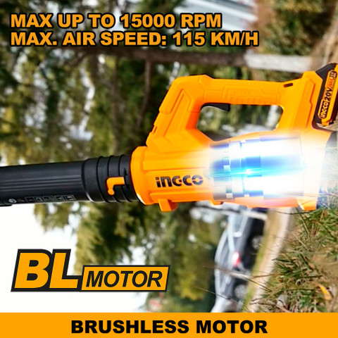 INGCO Cordless Blower with 2pcs Batteries a Charger