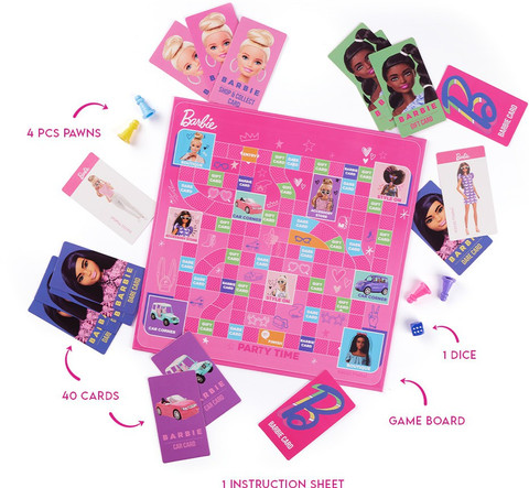 BARBIE Dress it Up for Party Party Fun Board Game Dress it Up