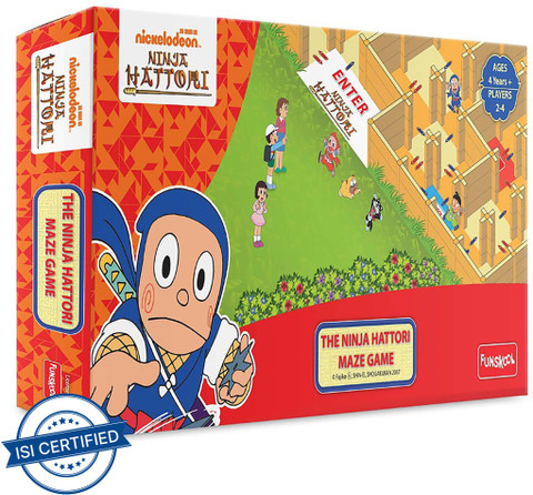 FUNSKOOL The Ninja Hattori Maze Game Party Fun Board Game The