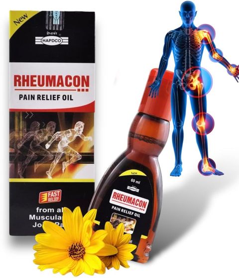 Most Popular Rheumatic Oil HAPDCO Rheumacon pain relief oil for muscular and joint pain Liquid ...