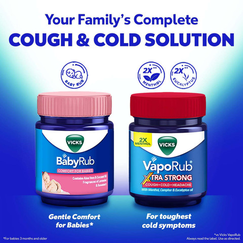 Cough Vicks Vaporub And Infants VICKS Relief From Cold, Cough