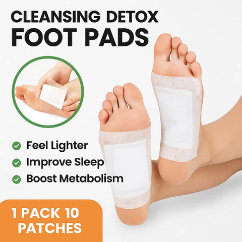 Foot Pads Hailicare Bamboo Detox Foot Patches - 10-Pack Natural Herbal Pads  For Deep Cleansing & Stress Relief Bandoo Original