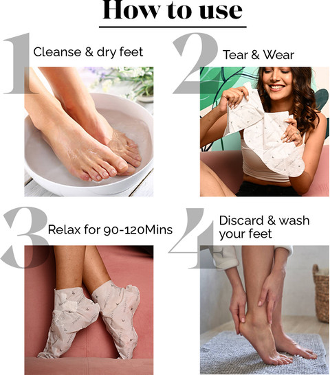 LuxaDerme Foot Peeling Exfoliating Mask