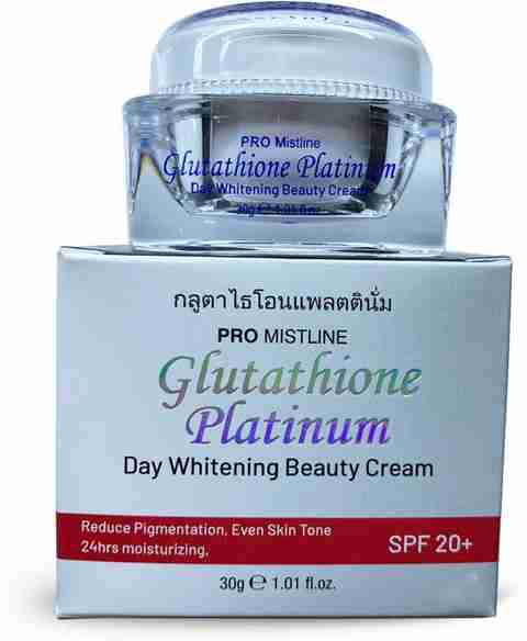 glutathione platinum whitening MaatiNaturals Pro Mistline Glutathione Platinum Day Whitening Beauty Cream  Price in India