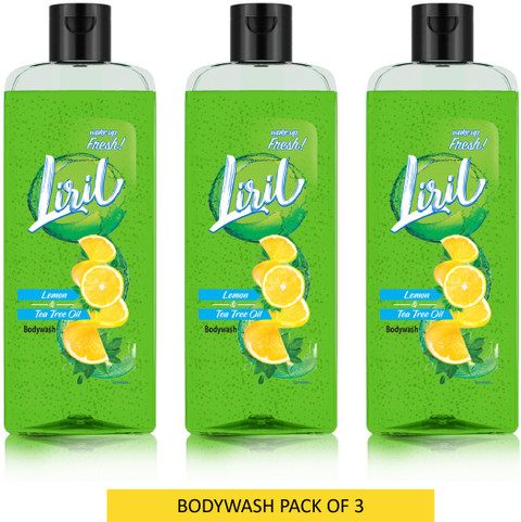 Liril Lemon and Tea Tree Oil Body Wash with Long Lasting Fragrance