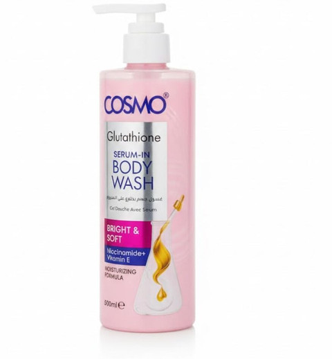 body wash glutathione COSMO Serum In Bright & Soft with Niacinamide & Vitamin E: Buy COSMO Glutathione Serum In Bright & Soft Body Wash with Niacinamide & Vitamin E at Low Price BPC-157 Oral Capsules for Brands_BodyBio Select Option:Buy 1