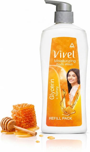 Vivel Glycerin & Honey Moisturizing Body Wash 450ml - Image 4