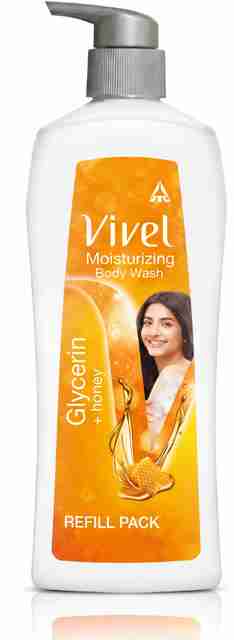 Vivel Glycerin & Honey Moisturizing Body Wash 450ml - Image 3