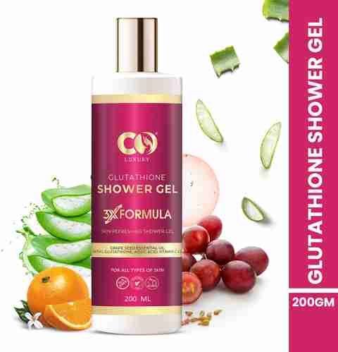 CO Luxury Glutathione Shower Gel With Kojic Acid,Grapeseed Oil And Vitamin  C: Buy CO Luxury Glutathione Shower Gel With Kojic Acid,Grapeseed Oil And  Vitamin C at Low Price in India