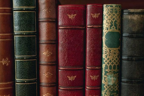 Real Authentic 7 Books for Decoration - Antique Book Set: Buy Real