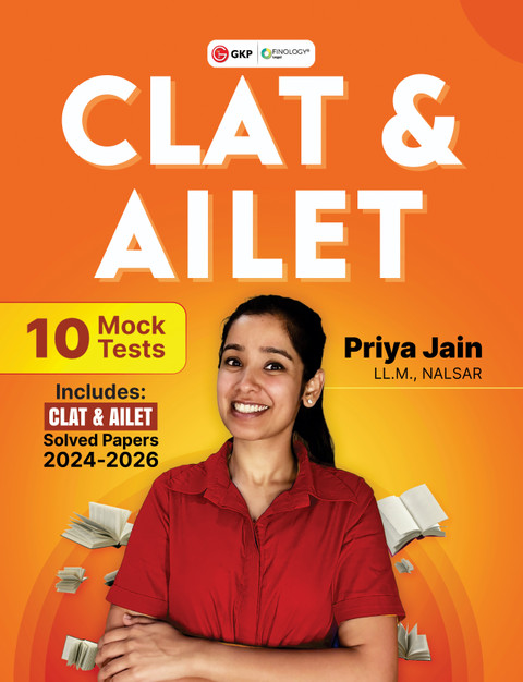 GKP CLAT 2027 Mock Tests Book | 10 Full-Length Practice Papers | CLAT 2024–2026 Fully Solved Question Papers | 9789369149063