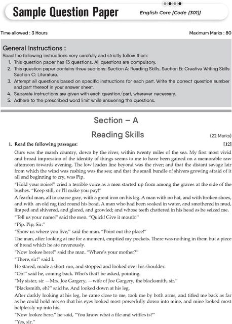 Gurukul By Oswal English Sample Papers for CBSE Class 12 Board Exam ...