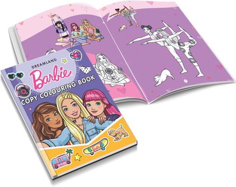 Barbie Copy Colouring Books Pack (A Pack of 6 Books) - Filled with