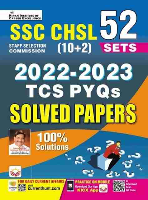 SSC CHSL (10+2) 2022 to 2023 TCS PYQs Solved Papers (English Medium ...