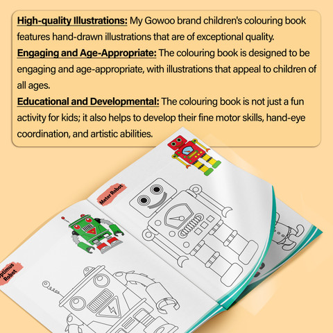 Robot-Creative Copy to Colour : Preschool Coloring Book for