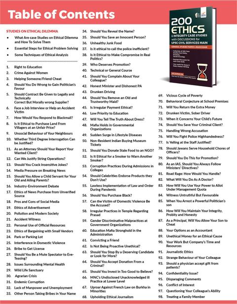 200 Ethics & Integrity Case Studies with Discussions for Upsc Civil ...