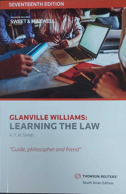 GLANVILLE WILLIAMS, LEARNING THE LAW ( South Asian Edition 2022