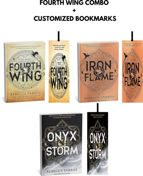 FOURTH WING + IRON FLAME + ONYX STORM | 3 BOOKS COMBO | PAPERBACK