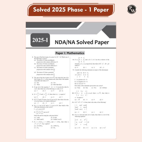 PW UPSC NDA/NA 10 Previous Year Papers (PYQs) & 10 Mock Tests For 2025 ...