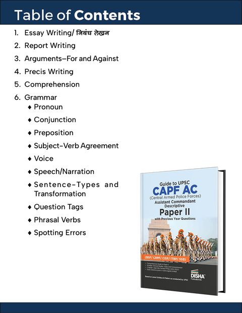 Guide to UPSC CAPF AC Central Armed Police Forces Assistant Commandant ...