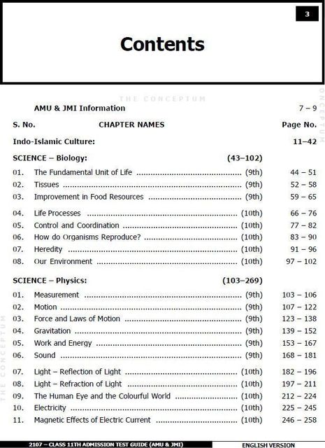 Class 11th Science & Diploma Eng. Entrance Exam Guide for AMU & JMI ...