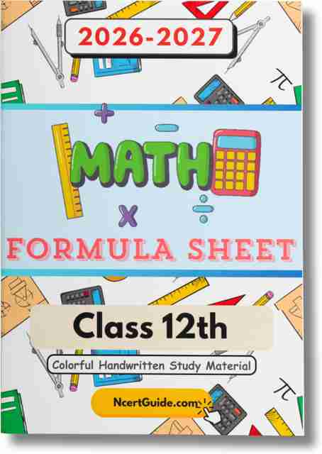 Class 12 Maths Formula Sheet | Handwritten & Colorful | CBSE Board ...