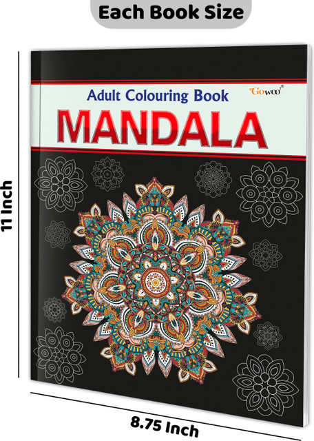 2 Mandala Coloring Books For Adults With 24 Colored Pencils - Stress Relief & Anxiety Reduction Art Set