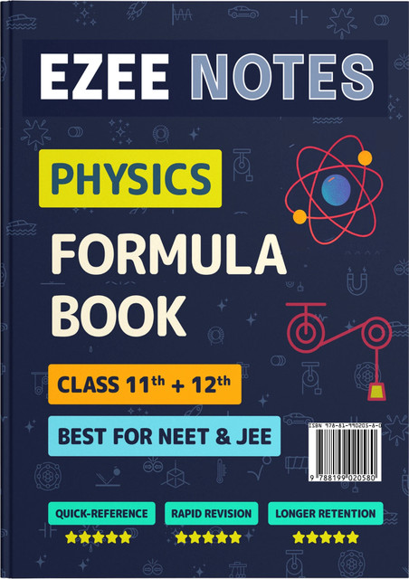 Physics Formula Book for NEET JEE by Ezee Notes Colour Printed  Handwritten Thick 120 GSM Glossy Pages Quick Revision Longer  Retention of