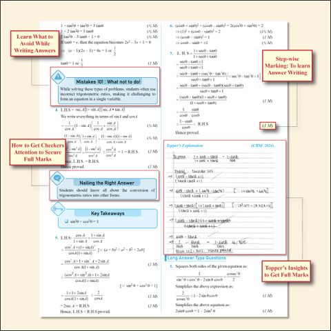 PW CBSE Class 10 Mathematics Made Easy Handwritten Notes with Question ...
