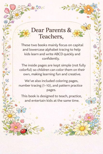 ABCD Writing Practice Book for Kids Ages 3–5 | Capital & Lowercase ...