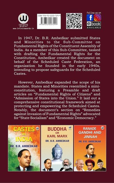 Annihilation of Caste | States and Minorities | Dr. BR Ambedkar Books ...
