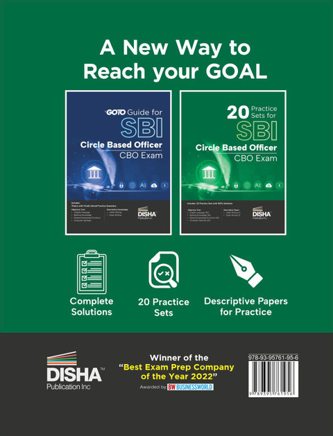 Disha 20 Practice Sets for SBI Circle Based Officer CBO Exam with 2024 ...