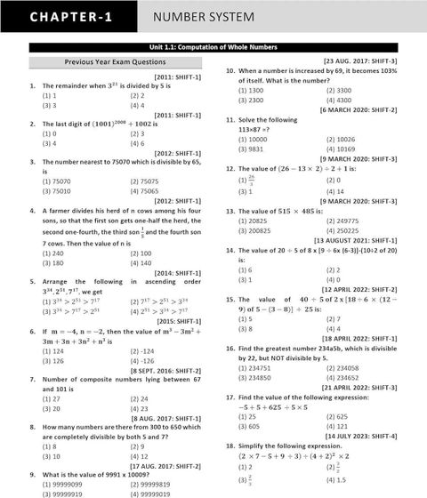 ssc cgl maths book 2026 - 16 Years Topic-wise Solved PYQs (2010 - Jan ...