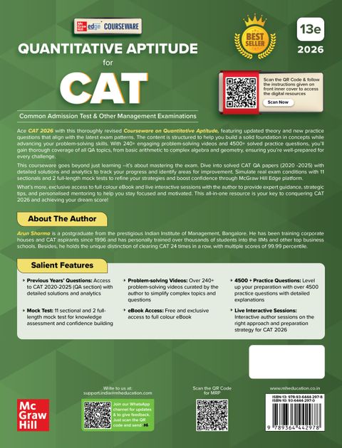 CAT exam books 2026 combo by Arun Sharma (Set of 3) - Quantitative ...
