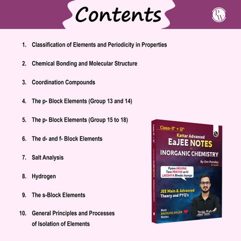 PW JEE Advanced EaJEE Handwritten Notes For Inorganic Chemistry By Om ...