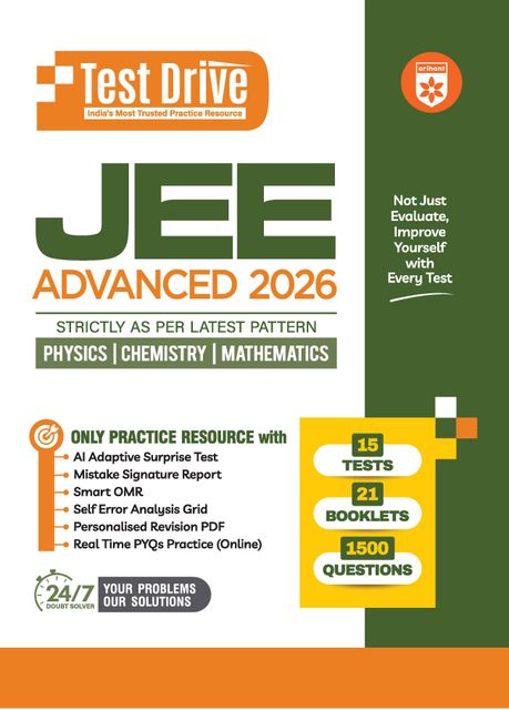 Arihant JEE Main & Advanced 2026 Test Drive Combo | Physics, Chemistry ...