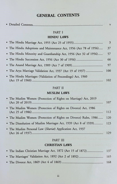 Marriage Divorce Laws with Comments, Model Forms, Supreme Court  Guidelines and Landmark Judgments