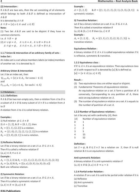 Real Analysis Short Notes Csir CSIR NET Mathematics Book - Real Analysis | Latest Theory Book for CSIR ...