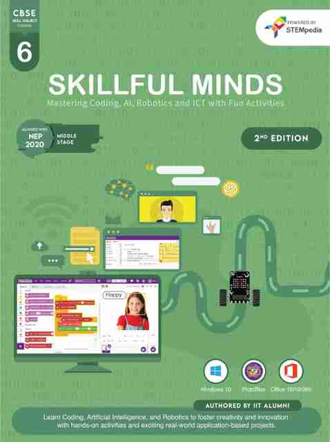 SKILLFUL MINDS CBSE AI, Coding, Robotics Class 6 Computer Book with ICT ...