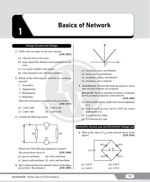PW UPSC ESE 26 Years PYQs Electrical Engineering Vol 1 & 2, GS ...
