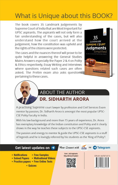 35 Landmark Supreme Court Judgments Simplified for Upsc Civil Services  Prelim Main Exams