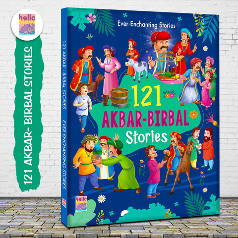 121 Akbar Birbal Stories Illustrated Story Books for Kids and - Main Image