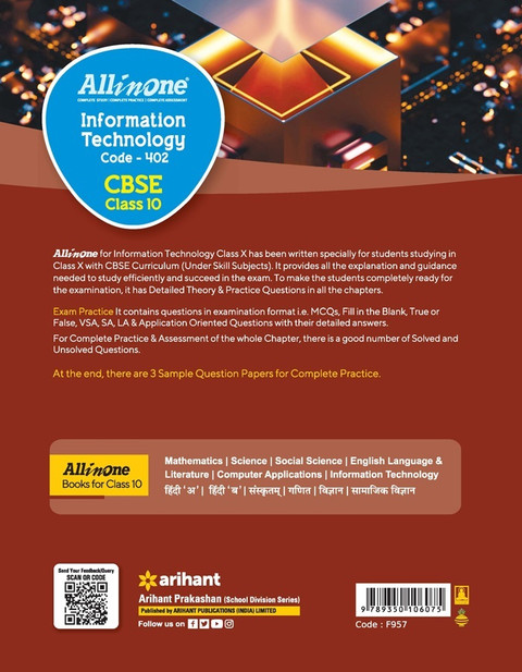 All In One Class 10th Information Technology for CBSE Exam 2024 2023 ...