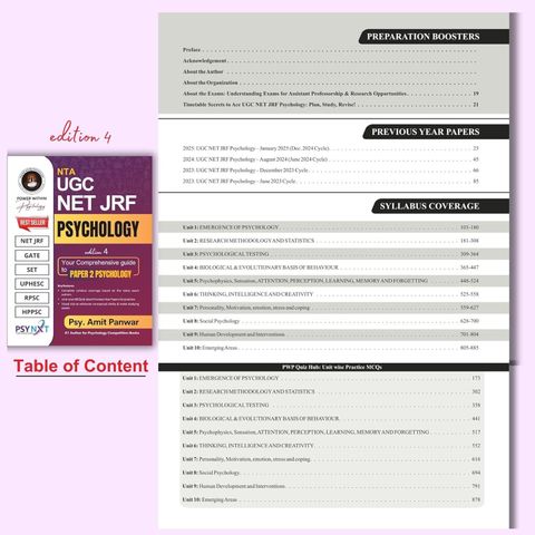 PWP NTA UGC NET JRF Paper 2 Psychology Exam Preparation Book - Theory ...