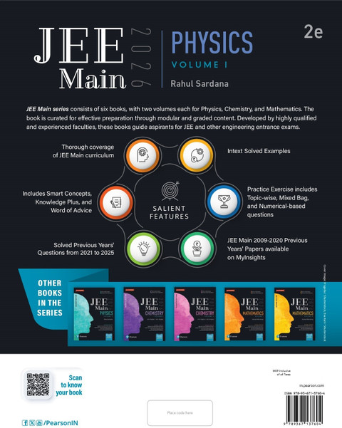 Pearson JEE Main Physics Vol 1 – 2026 | As Per NTA Syllabus | 2021 to ...