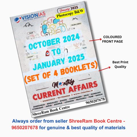 Vision IAS Monthly Magazine Current Affairs OCTOBER 2024 to JANUARY ...